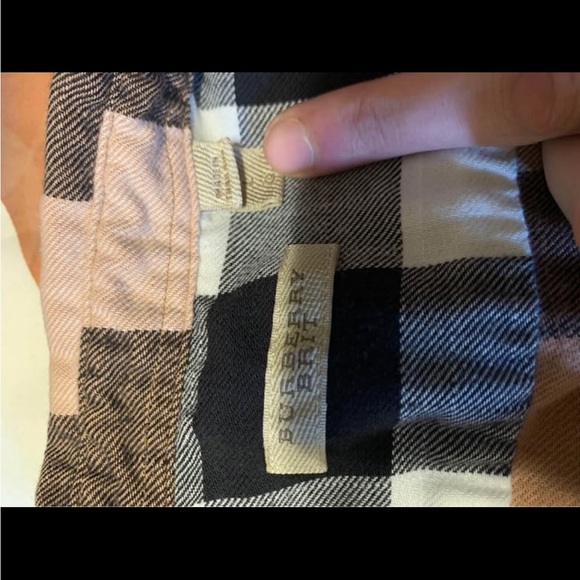 Burberry Black and Tan Checkered Shirt - Picture 3 of 4